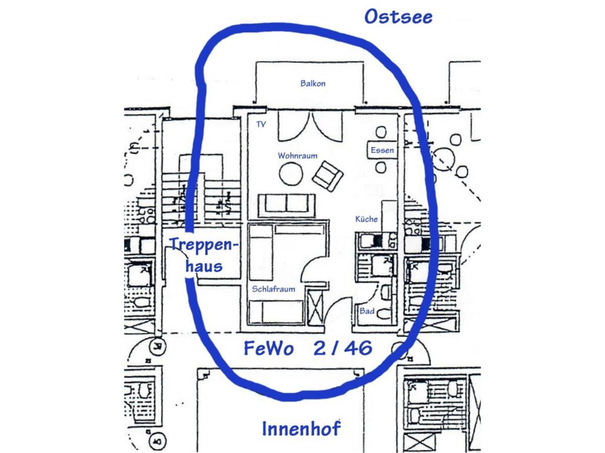 Residenz Am Strand Wohnung 2-46 Zingst Eksteriør billede